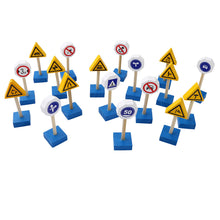 Load image into Gallery viewer, Wooden Kids Toy Traffic Signs Road