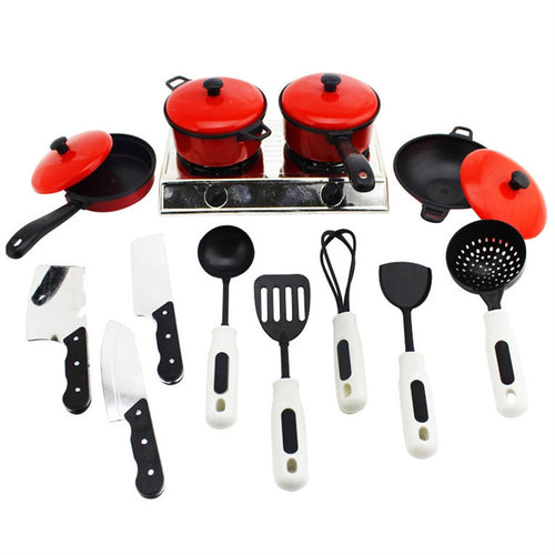 13pcs Kitchen Toys Set Mini Kitchenware Tableware