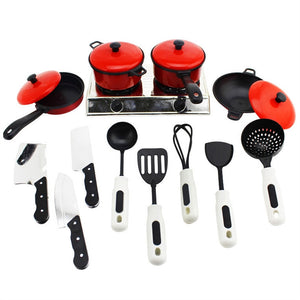 13pcs Kitchen Toys Set Mini Kitchenware Tableware